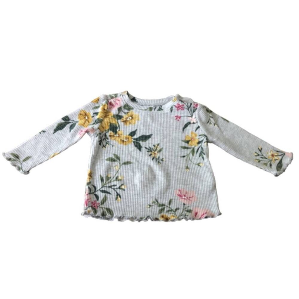 Old Navy Floral Waffle Shirt